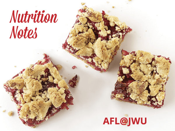 AFL@JWU Nutrition Notes – October 17, 2018