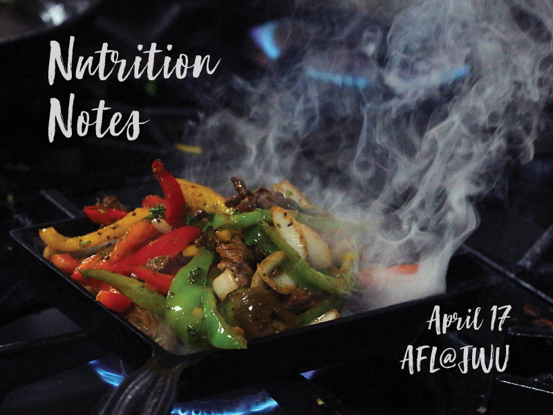 AFL@JWU Nutrition Notes – April 17, 2019